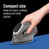 imageCHI Mini Steam Iron for Clothes Sewing Crafting and Travel with Titanium Infused Ceramic Soleplate 1000 Watts XL 10 Cord 3Way Auto Shutoff Portable Vacation Essentials Black 131203Way Auto Shutoff 
