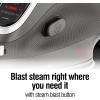 imageCHI Mini Steam Iron for Clothes Sewing Crafting and Travel with Titanium Infused Ceramic Soleplate 1000 Watts XL 10 Cord 3Way Auto Shutoff Portable Vacation Essentials Black 131203Way Auto Shutoff 