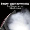 imageCHI Steam Iron for Clothes with 300 Holes for Powerful Steaming Temperature Guide Dial 1700 Watts XL 10 Cord 3Way Auto Shutoff Lava Infused Ceramic Soleplate Black 13130