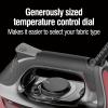 imageCHI Steam Iron for Clothes with 300 Holes for Powerful Steaming Temperature Guide Dial 1700 Watts XL 10 Cord 3Way Auto Shutoff Lava Infused Ceramic Soleplate Black 13130