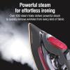 imageCHI Steam Iron for Clothes with 8 Retractable Cord 1700 Watts 3Way Auto Shutoff 400 Holes Professional Grade Temperature Control Dial Lava Infused Ceramic Soleplate Black 131131700 Watts