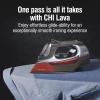 imageCHI Steam Iron for Clothes with 8 Retractable Cord 1700 Watts 3Way Auto Shutoff 400 Holes Professional Grade Temperature Control Dial Lava Infused Ceramic Soleplate Black 131131700 Watts