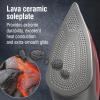 imageCHI Steam Iron for Clothes with 8 Retractable Cord 1700 Watts 3Way Auto Shutoff 400 Holes Professional Grade Temperature Control Dial Lava Infused Ceramic Soleplate Black 131131700 Watts