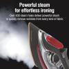 imageCHI Steam Iron for Clothes with 8 Retractable Cord 1700 Watts 3Way Auto Shutoff 400 Holes Professional Grade Temperature Control Dial Lava Infused Ceramic Soleplate Black 131131700 Watts