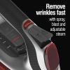 imageCHI Steam Iron for Clothes with Titanium Infused Ceramic Soleplate 300 Holes for Powerful Steaming XL 10 Cord 3Way Auto Shutoff 1800 Watts Advanced Touchscreen Silver 13103Silver