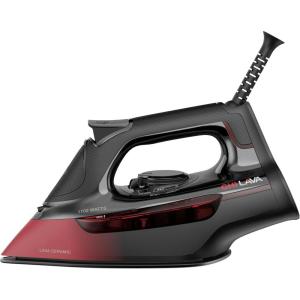 imageCHI Steam Iron for Clothes with 300 Holes for Powerful Steaming Temperature Guide Dial 1700 Watts XL 10 Cord 3Way Auto Shutoff Lava Infused Ceramic Soleplate Black 13130