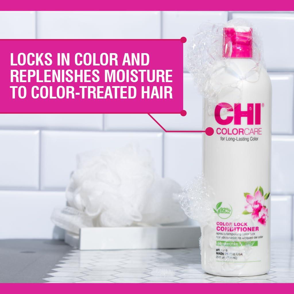 imageCHI ColorCare Color Lock Conditioner Locks In Color ampamp Replenishes Moisture For ColorTreated Hair Sulfate Paraben ampamp CrueltyFree 25 Oz