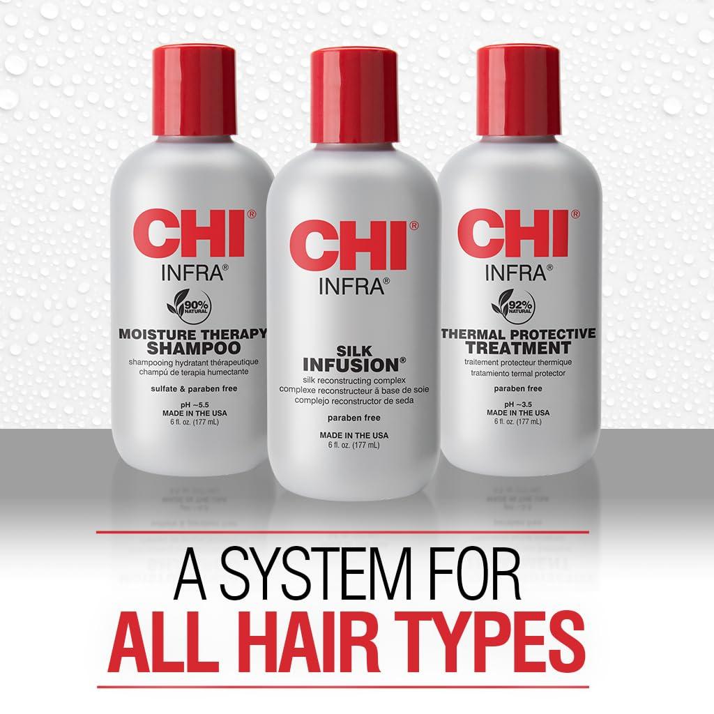 imageCHI Infra Thermal Care Kit Moisturizing ampamp Restoring Shampoo Color Protectant ampamp Serum Sulfate Paraben ampamp CrueltyFree 6 Oz 3 ProductsDamaged Hair