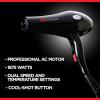 imageCHI Dynamic Hair Dryer Blow Dryer for Smooth ampamp Voluminous Hair CombAttachment ampamp Air Concentrating Nozzle for Faster Styling Low Noise