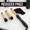 imageCHI Interchangeable Curling Wand 3 Barrel Attachments For Versatile Curls 05quot125quot Inverted Tapered Barrel 1quot ampamp 15quot Barrel