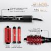 imageCHI Lava AirWave with CHI 44 Iron Guard 2 Oz Volumizes Curls ampamp Dries Hair Delivers FrizzFree Results Low Heat for Less Damage Black ampamp Red