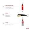 imageCHI Original Ceramic Flat Iron Straightener For A Smooth Finish Ceramic Floating Plates Quick Heat Up Analog OnOff Switch 1quot Black