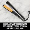 imageCHI Original Digital Ceramic Hairstyling Iron Hair Straightener Delivers Shiny Smooth Results Even Heat for Less Damage 1quot Iron Piano BlackBlack