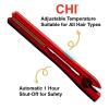 imageCHI Original Digital Ceramic Hairstyling Iron Hair Straightener Delivers Shiny Smooth Results Even Heat for Less Damage 1quot Iron Piano BlackRed