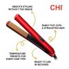 imageCHI Original Digital Ceramic Hairstyling Iron Hair Straightener Delivers Shiny Smooth Results Even Heat for Less Damage 1quot Iron Piano BlackRed