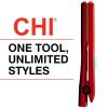 imageCHI Original Digital Ceramic Hairstyling Iron Hair Straightener Delivers Shiny Smooth Results Even Heat for Less Damage 1quot Iron Piano BlackRed