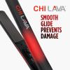 imageCHI Original Lava Ceramic Flat Iron Hair Straightener For An Even ampamp Smooth Finish Lower Temperature 11 Foot Cord For Convenience 1quot Iron