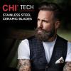 imageCHI Tech Cordless Precision Clipper Wireless Hair Clipper for Precision Styling Smooth Grip ampamp Stainless Steel Blades Includes 4 Guard Attachments