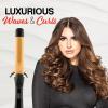 imageCHI Texture Tourmaline Ceramic Curling Iron Hair Curler For Smooth ampamp Shiny Curls Adjustable Temperature ampamp Automatic ShutOff 1quot BarrelBlack