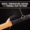 imageCHI Texture Tourmaline Ceramic Curling Iron Hair Curler For Smooth ampamp Shiny Curls Adjustable Temperature ampamp Automatic ShutOff 1quot BarrelBlack