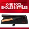 imageCHI Tourmaline Ceramic Series Flat Iron Hair Straightener For Silky Smooth Hair Ideal For Straightening Or Curling Hair 1quot Iron Onyx BlackBlack