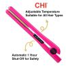 imageCHI Tourmaline Ceramic Series Flat Iron Hair Straightener For Silky Smooth Hair Ideal For Straightening Or Curling Hair 1quot Iron Onyx BlackPure Pink