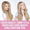 imageCHI Vibes Wave On Multifunctional Waver Curling Iron Creates LongLasting FrizzFree CrimpStyle Waves ampamp Loose Beachy Curls for All Hair Types
