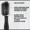 imageCHI Volume Styler Blowout Brush for Amplified Volume Heated Comb to Smoothen ampamp Straighten Hair 2in1 Hair Tool PinkBlack
