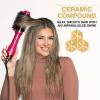 imageCHI Volume Styler Blowout Brush for Amplified Volume Heated Comb to Smoothen ampamp Straighten Hair 2in1 Hair Tool PinkPink
