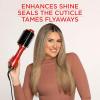 imageCHI Volume Styler Blowout Brush for Amplified Volume Heated Comb to Smoothen ampamp Straighten Hair 2in1 Hair Tool PinkRed