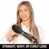 imageCHI Volumizer 4in1 Blowout Brush Hair Dryer Creates Smooth Silky ampamp Shiny Hair Four Interchangeable Attachments For Versatile Styling Black