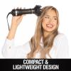 imageCHI Volumizer 4in1 Blowout Brush Hair Dryer Creates Smooth Silky ampamp Shiny Hair Four Interchangeable Attachments For Versatile Styling Black