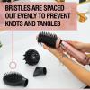 imageCHI Volumizer 4in1 Blowout Brush Hair Dryer for Smooth Silky ampamp Shiny Hair Four Interchangeable Attachments for Versatile Styling Rose GoldBlack