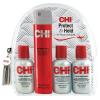 imageCHI Protect ampamp Hold Travel Kit with Infra Shampoo Infra Treatment Silk Infusion and Helmet Head Hair Spray