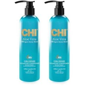 imageCHI Aloe Vera Detangling Conditioner Deep Conditioning Treatment For Waves Curls ampamp Coils Sulfate Paraben ampamp CrueltyFree 25 Oz115 Fl Oz Pack of 2