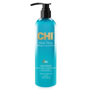 imageCHI Aloe Vera Detangling Conditioner Deep Conditioning Treatment For Waves Curls ampamp Coils Sulfate Paraben ampamp CrueltyFree 25 Oz115 Ounce Pack of 1