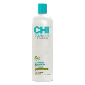 imageCHI CleanCare Clarifying Shampoo Deeply Cleanses Hair ampamp Scalp Removes Build Up ampamp Restores Moisture To Hair Sulfate Paraben ampamp CrueltyFree 12 Oz25 Fl Oz Pack of 1