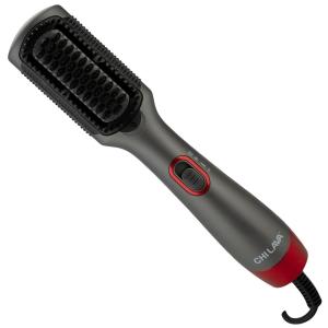 imageCHI Lava Heated Straightening Brush 3in1 Hair Straightener Dryer ampamp Smoothing Comb Reduces Frizz ampamp Increases Shine for Healthy ampamp Easy Styling