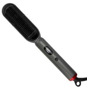 imageCHI Lava TriLume Heated Brush TriangleShaped Comb for Natural Waves ampamp Volume Easy ampamp Gentle Root Access Reduces Frizz ampamp Increases Shine