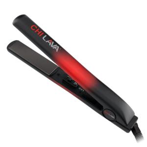 imageCHI Original Lava Ceramic Flat Iron Hair Straightener For An Even ampamp Smooth Finish Lower Temperature 11 Foot Cord For Convenience 1quot Iron