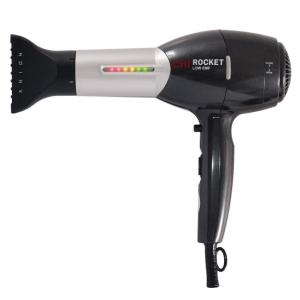 imageCHI Rocket Hair Dryer Hair Dryer With Comb ampamp Drying Nozzle Attachment QuickDrying For Shiny FrizzFree Hair Lightweight ampamp Low EMFRocket Black