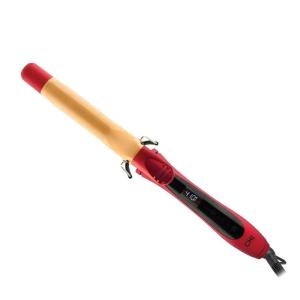 imageCHI Texture Tourmaline Ceramic Curling Iron Hair Curler For Smooth ampamp Shiny Curls Adjustable Temperature ampamp Automatic ShutOff 1quot BarrelRuby Red