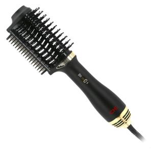 imageCHI Volume Styler Blowout Brush for Amplified Volume Heated Comb to Smoothen ampamp Straighten Hair 2in1 Hair Tool PinkBlack