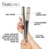 imageCHI G2 Special Holiday Edition Titanium Hairstyling Flat Iron Hair Straightener for A Smooth Finish 60Second Heat Up 1quot Iron