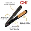 imageCHI Tourmaline Ceramic Flat Iron Hair Straightener For An Even ampamp Smooth Finish 1 12quot Iron Onyx Black