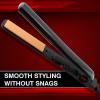 imageCHI Tourmaline Ceramic Series Flat Iron Hair Straightener For Silky Smooth Hair Ideal For Straightening Or Curling Hair 1quot IronOnyx Black