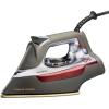 image:imageCHI Steam Iron for Clothes with 300 Holes for Powerful Steam ing Temperature Guide Dial 1700 Watts XL 10 Cord 3Way Auto Shutoff Titanium Infused Ceramic Soleplate Silver 13101Titanium Infused Ceramic Soleplate